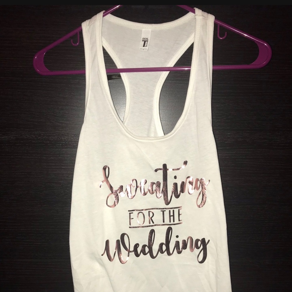 Sweating for the wedding tank